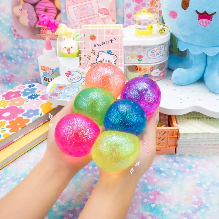 Galaxy Gummy Globs Sensory Toy with Chunky Glitter