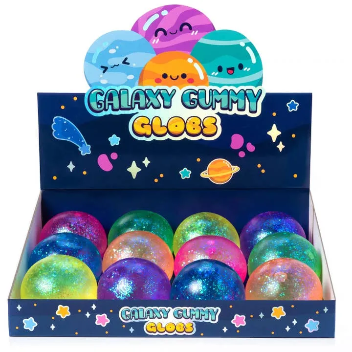 Galaxy Gummy Globs Sensory Toy with Chunky Glitter