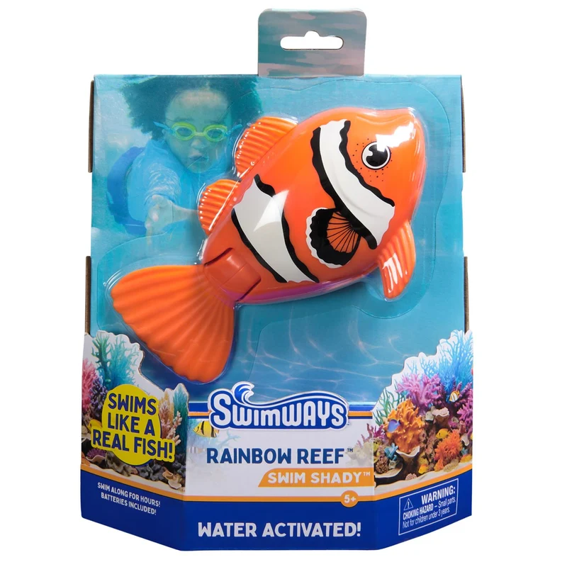 SwimWays Rainbow Reef Water-Activated Swimming Pool Fish Dive Toy