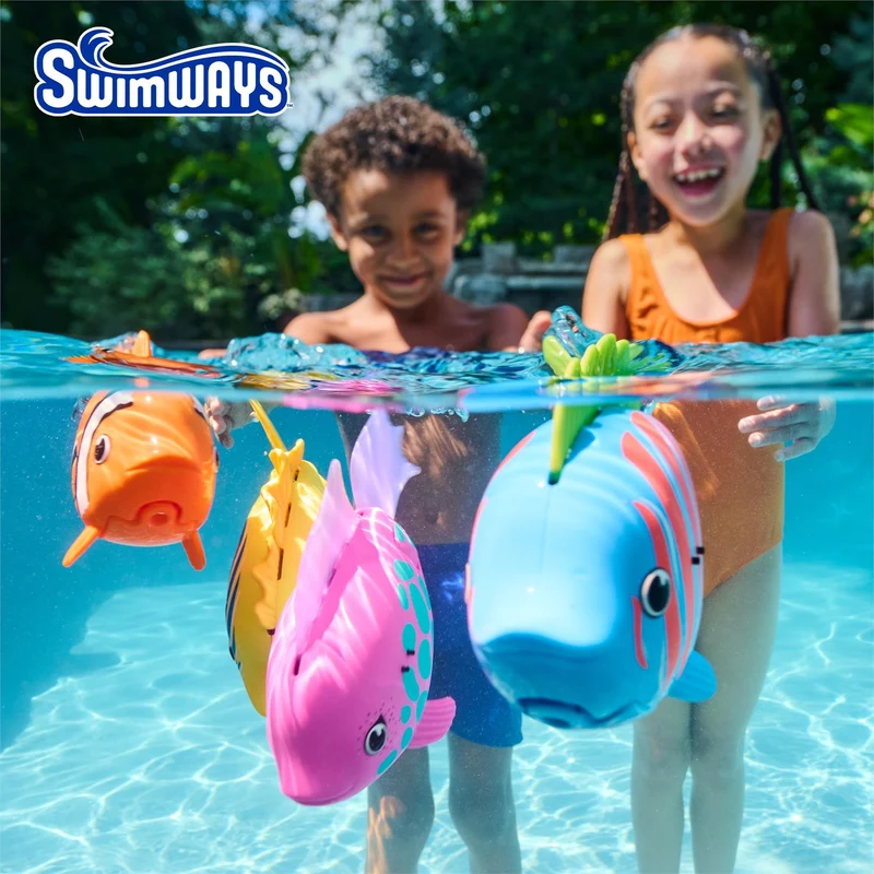 SwimWays Rainbow Reef Water-Activated Swimming Pool Fish Dive Toy