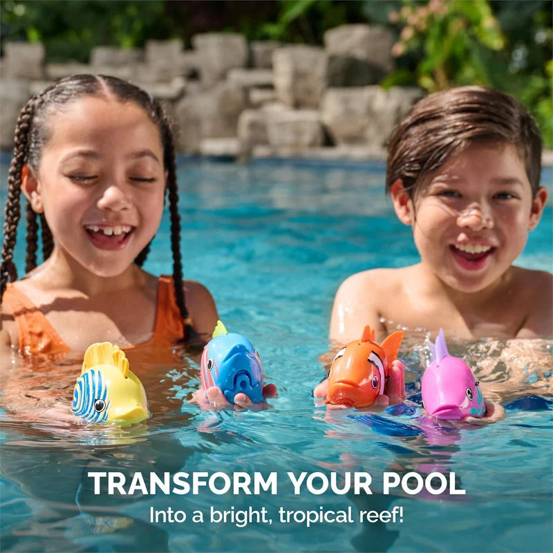 SwimWays Rainbow Reef Water-Activated Swimming Pool Fish Dive Toy