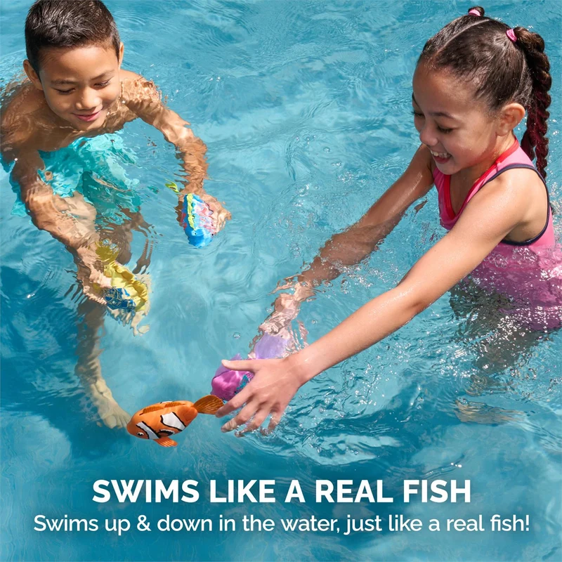 SwimWays Rainbow Reef Water-Activated Swimming Pool Fish Dive Toy