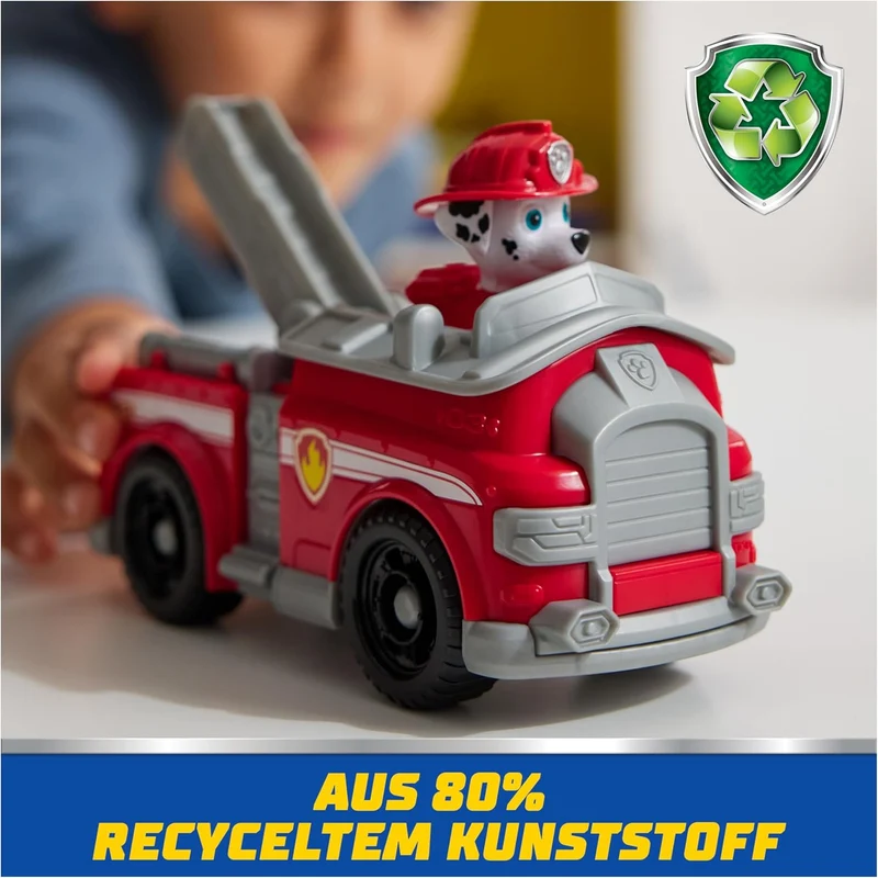 Paw Patrol Marshall Fire Truck Toy with Collectible Action Figure