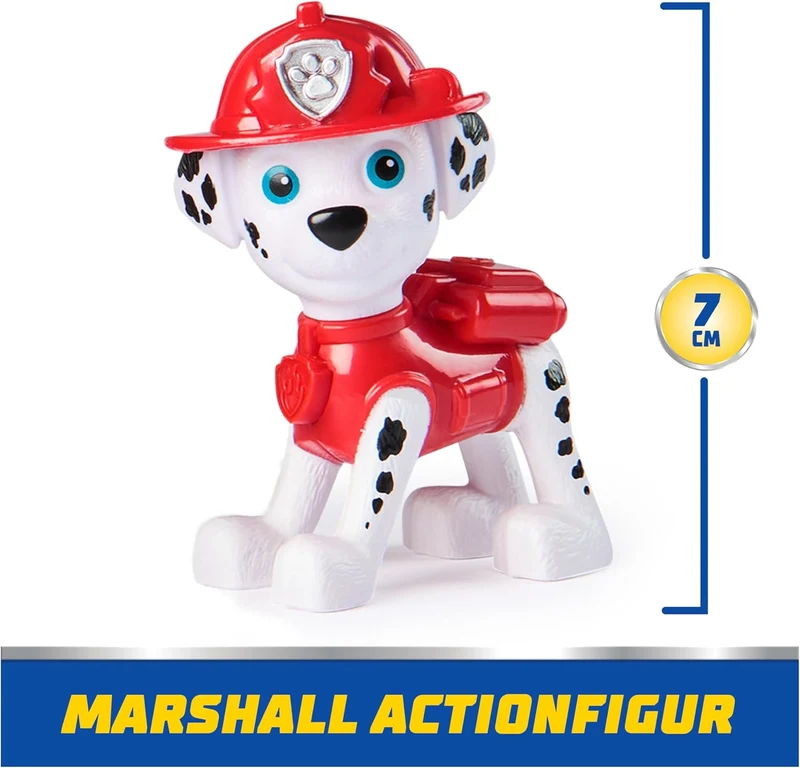 Paw Patrol Marshall Fire Truck Toy with Collectible Action Figure