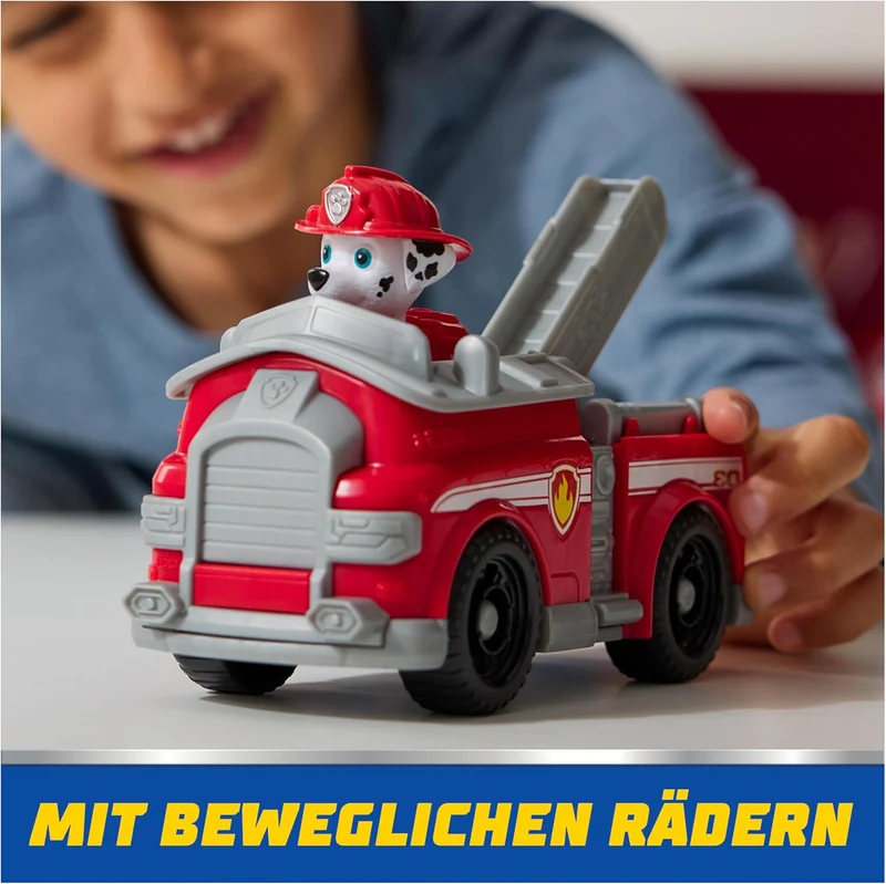 Paw Patrol Marshall Fire Truck Toy with Collectible Action Figure