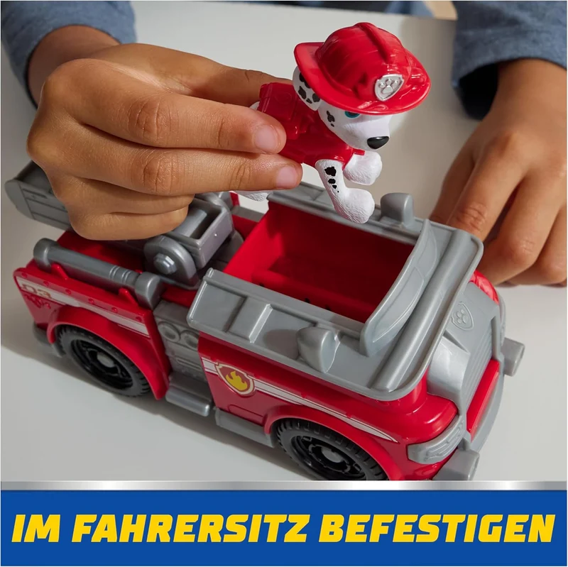 Paw Patrol Marshall Fire Truck Toy with Collectible Action Figure