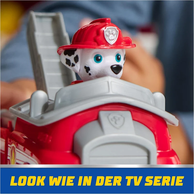 Paw Patrol Marshall Fire Truck Toy with Collectible Action Figure