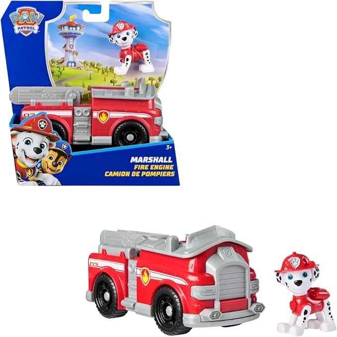 Paw Patrol Marshall Fire Truck Toy with Collectible Action Figure