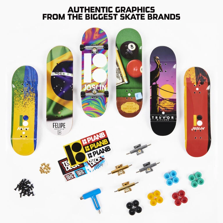 Tech Deck Sk8shop Fingerboard Bonus Pack Collectible Mini Skateboards Set
