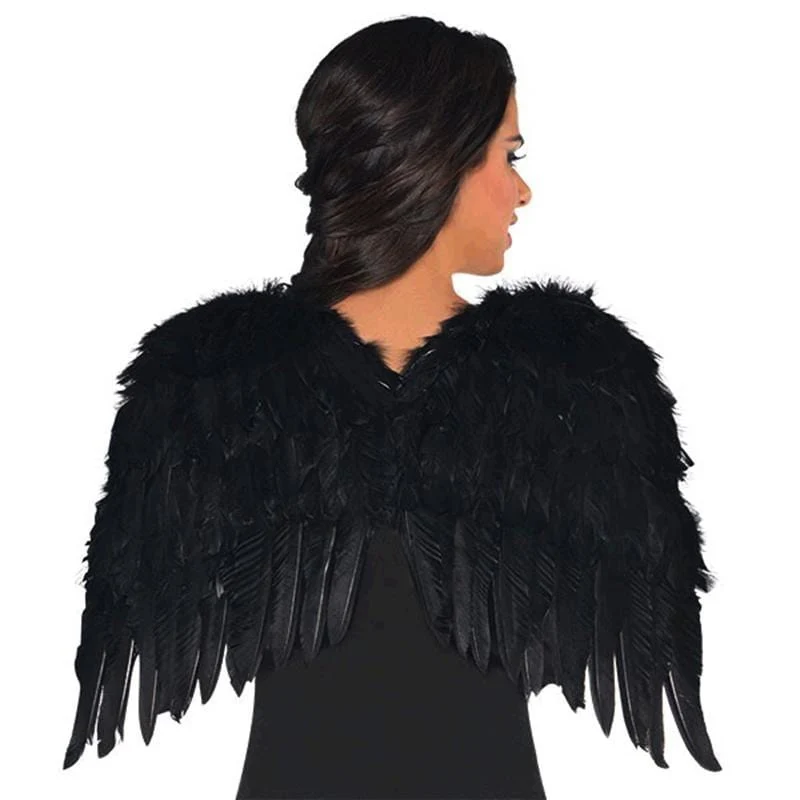 Black feather wings