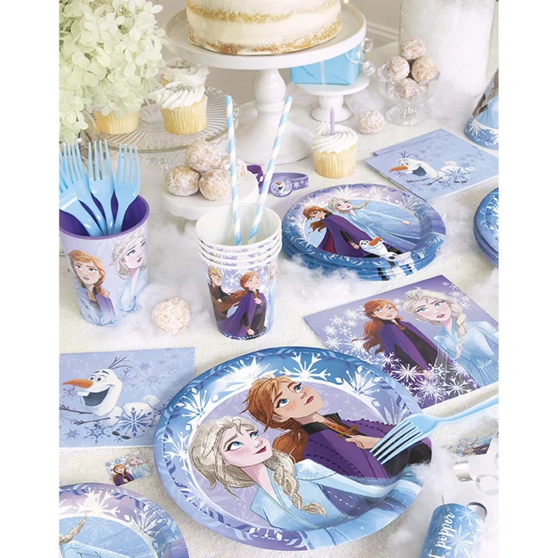 Frozen 2 swirl decorations, 3 per package