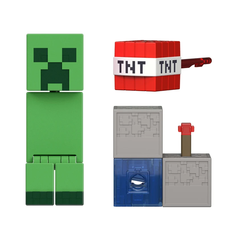 Minecraft Creeper Action Figure 3.25-Inch Scale Collectible Toy Set