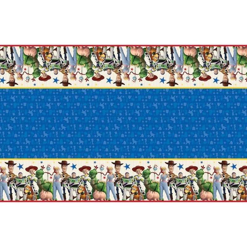 Toy Story Birthday Rectangular Plastic Table Cover, 54 x 84 Inches, 1 Count