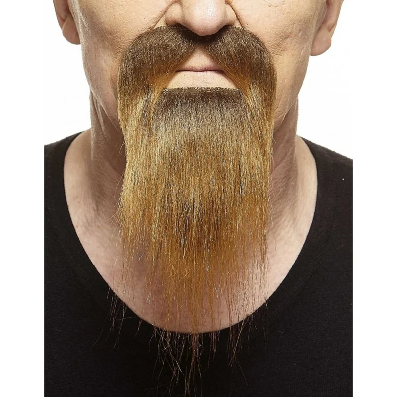 Brown Mustache and Beard, 1 Count