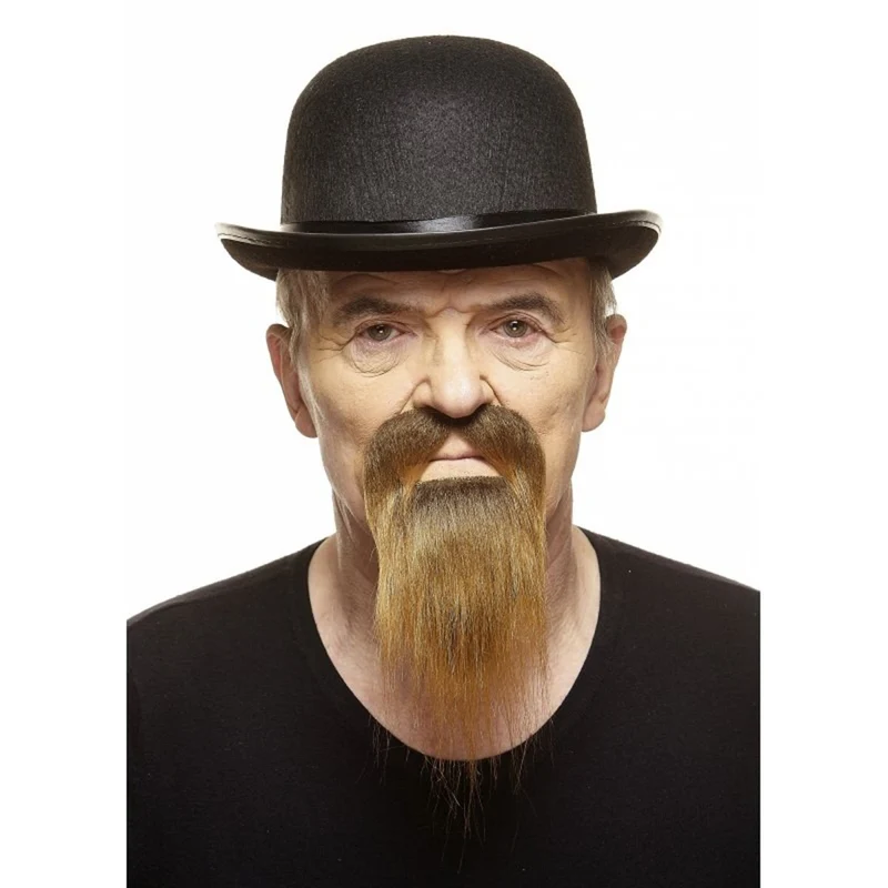 Brown Mustache and Beard, 1 Count