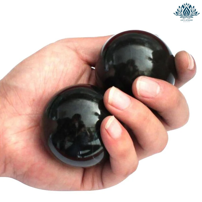 Boules chinoises anti-stress en pierre d'aiguille