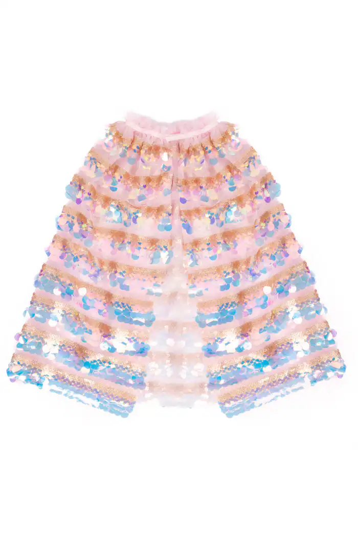 Great Pretenders 5th Avenue Gold Pink Paillette Cape Size 4-6