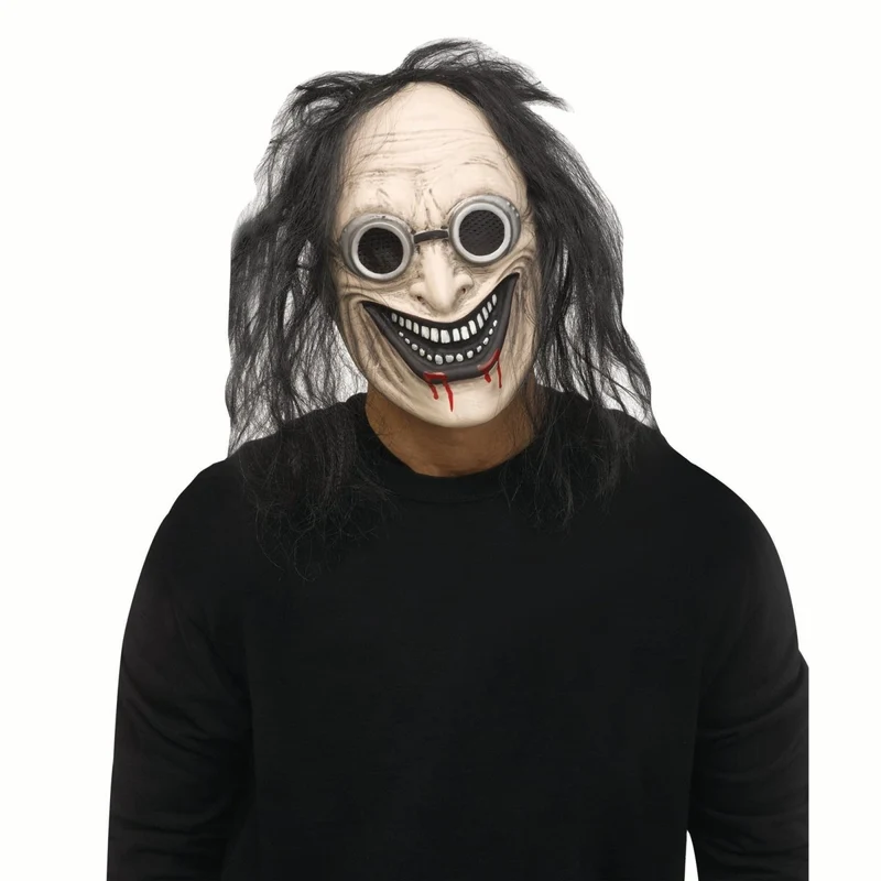 Black Mad Scientist Mask for Adults