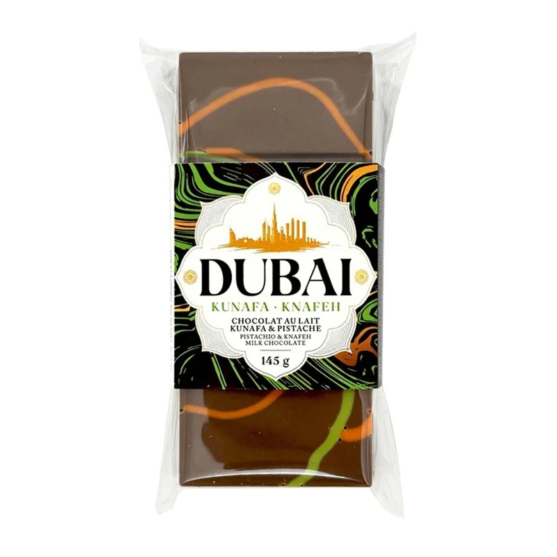 Dubai Chocolate, Kunafa Pistachio Milk Chocolate, 145g, 1 Count