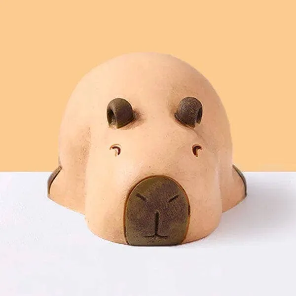 SqueezeSquad Taba Deluxe Premium Silicone Squishy Fidget Toy - Capybara