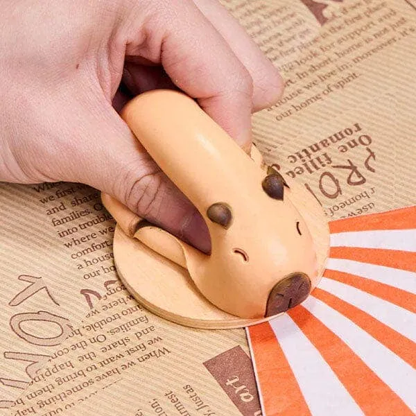 SqueezeSquad Taba Deluxe Premium Silicone Squishy Fidget Toy - Capybara