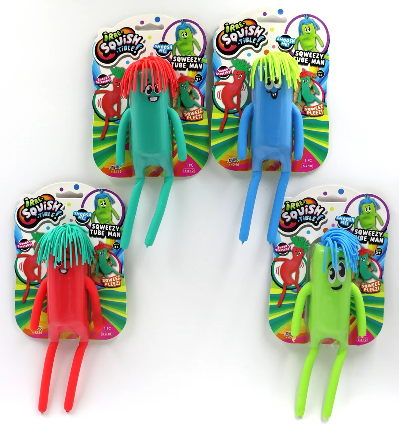 Irre-SQUISH-tible Sqweezy Tube Man Stress Relief Fidget Toy