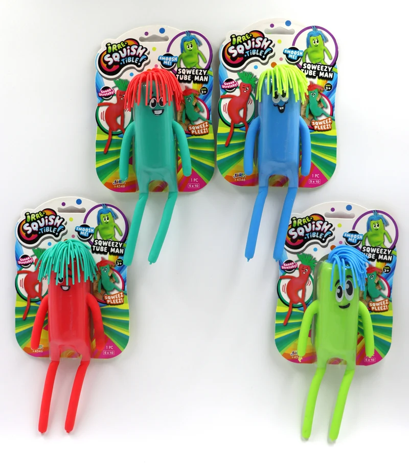 Irre-SQUISH-tible Sqweezy Tube Man Stress Relief Fidget Toy