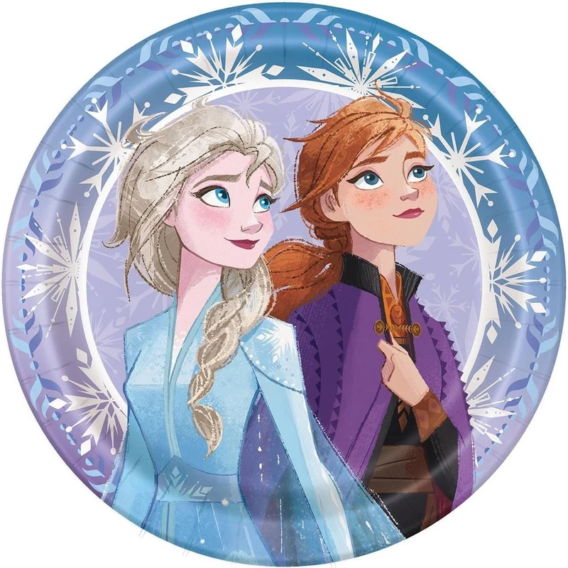 Frozen 2 Dinner Plates 9 inches, 8 per package