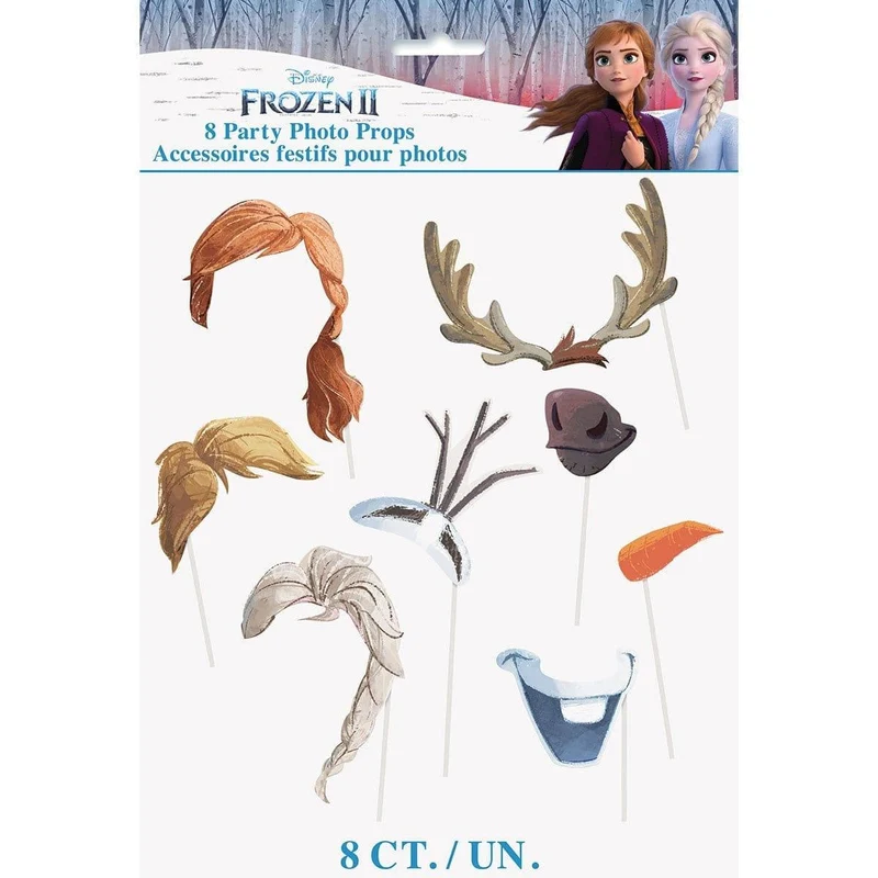 Frozen 2 photo booth props, 8 per package