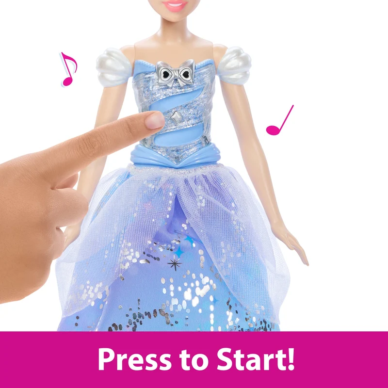 Disney Princess Enchanted Ballgown Cinderella Doll With Magical Lights Sounds