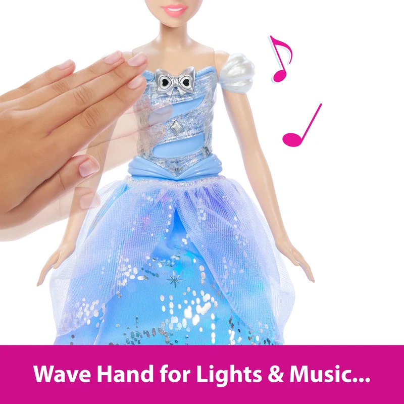 Disney Princess Enchanted Ballgown Cinderella Doll With Magical Lights Sounds