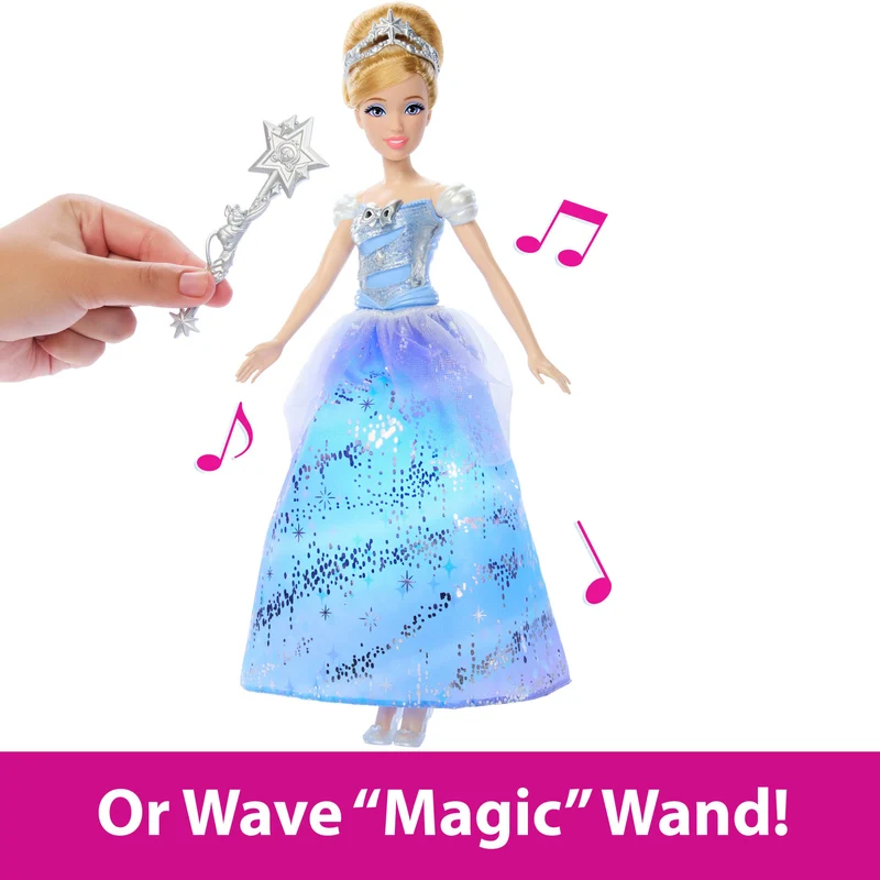 Disney Princess Enchanted Ballgown Cinderella Doll With Magical Lights Sounds