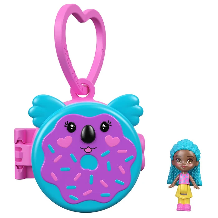 Polly Pocket Micro Keychain Compact Playset with Mini Doll Figure