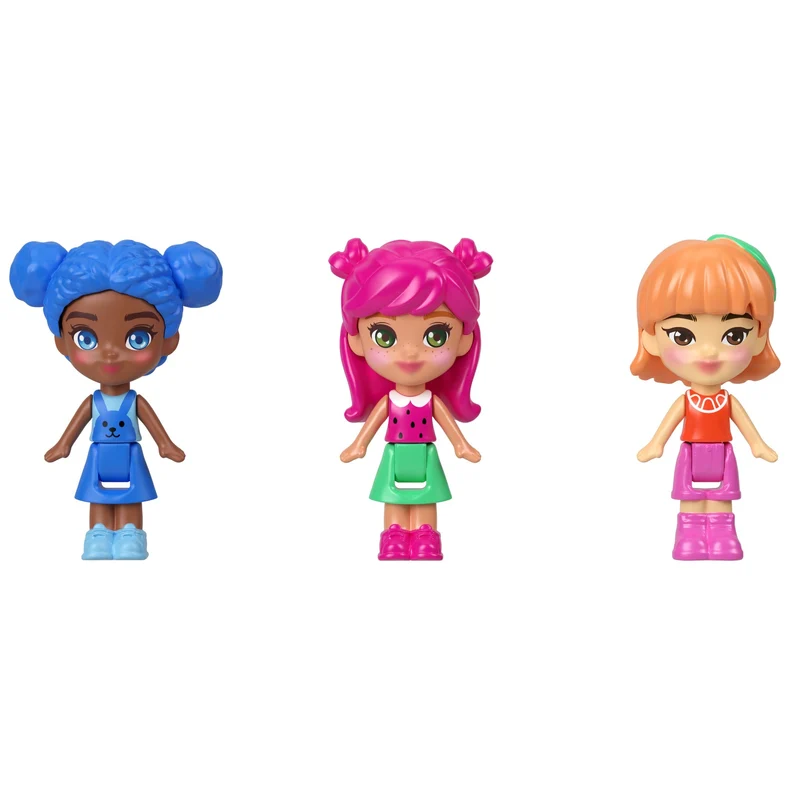 Polly Pocket Fruit Friend Reveal Micro Compact with Toy Accessories