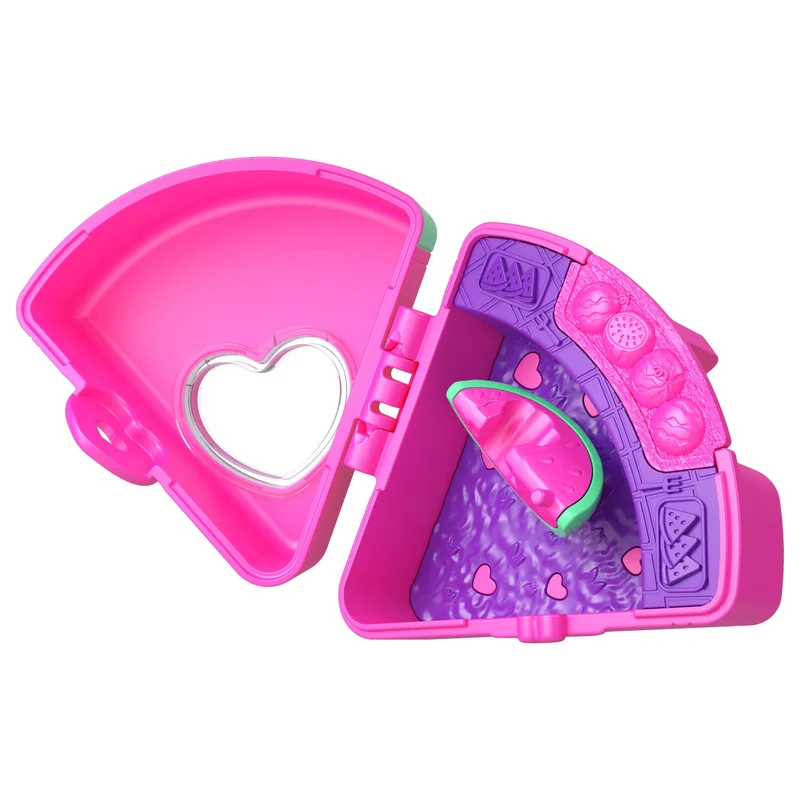Polly Pocket Fruit Friend Reveal Micro Compact with Toy Accessories