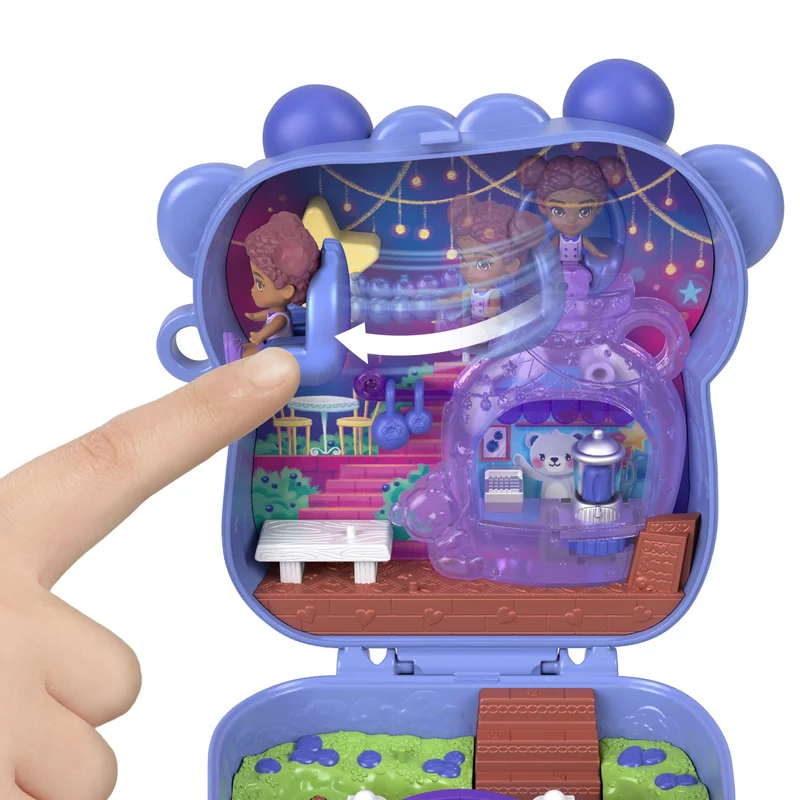 Polly Pocket Blueberry Besties Compact Playset with Micro Doll