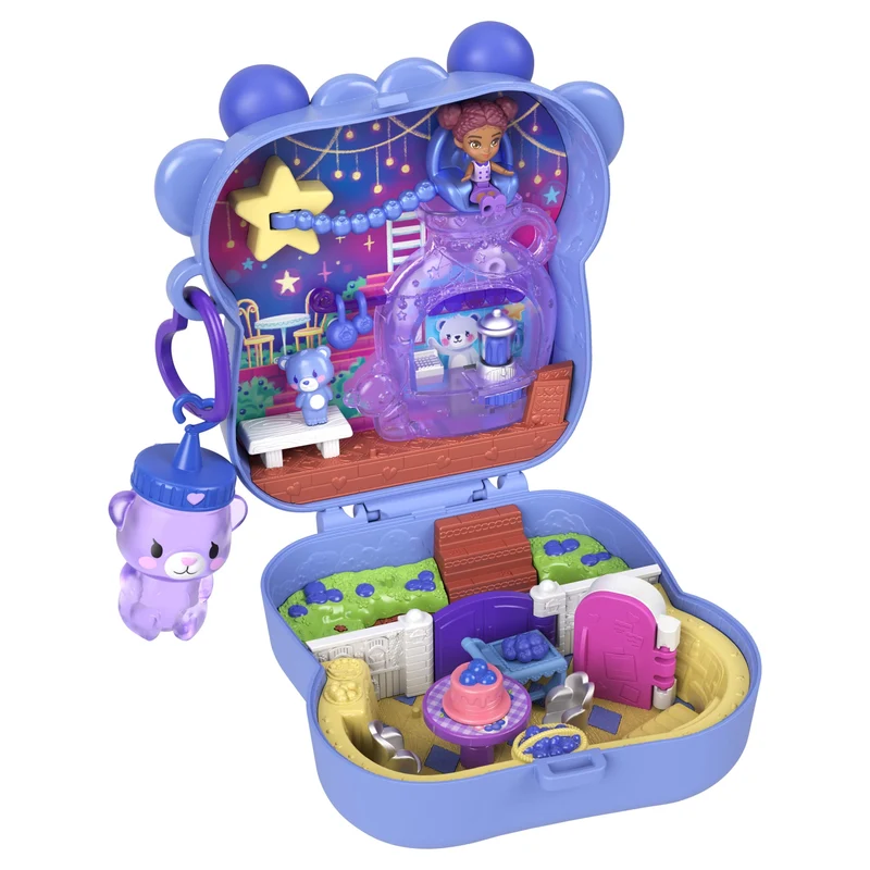 Polly Pocket Blueberry Besties Compact Playset with Micro Doll