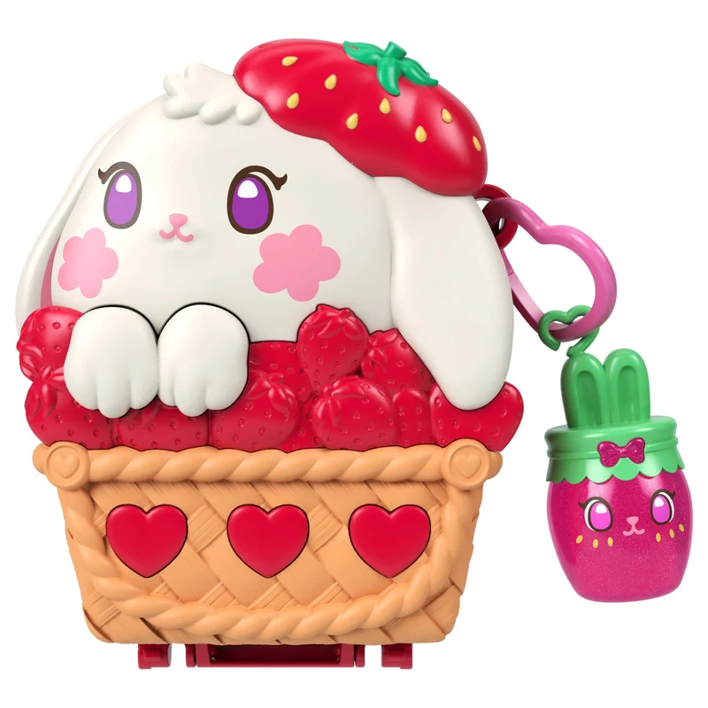 Polly Pocket Picnic Bunny Compact Playset with Micro Doll Accessories