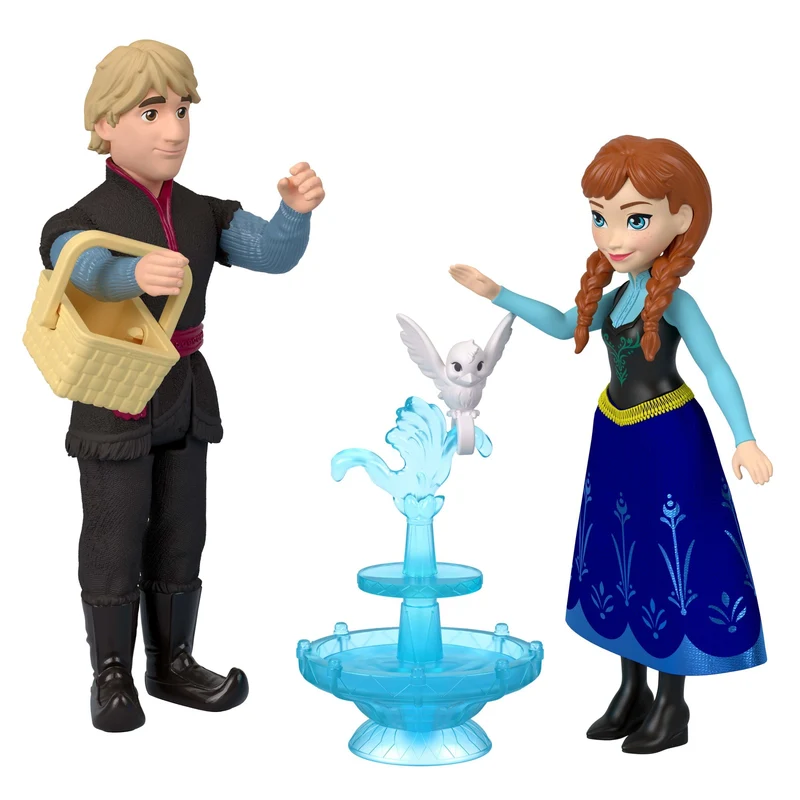 Disney Frozen Anna & Elsa Small Doll Character Playset Figures