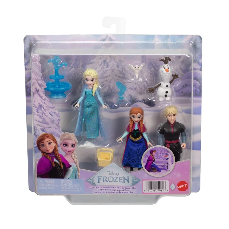 Disney Frozen Anna & Elsa Small Doll Character Playset Figures