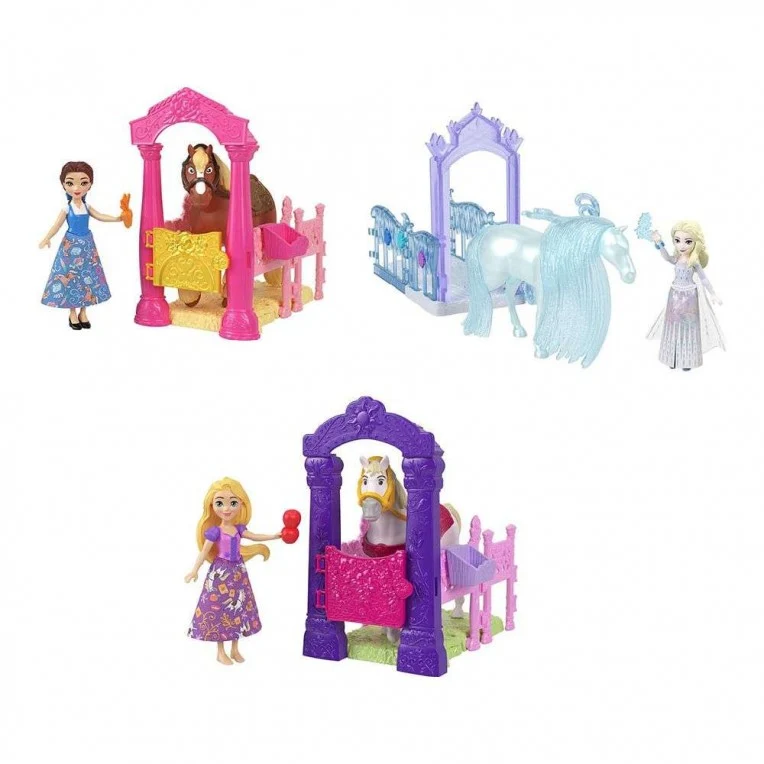Disney Princess Storytime Stackers Mini Doll and Horse Playset