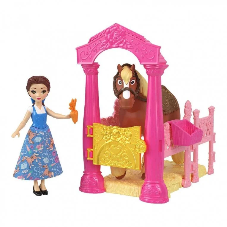 Disney Princess Storytime Stackers Mini Doll and Horse Playset