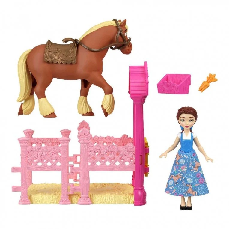 Disney Princess Storytime Stackers Mini Doll and Horse Playset