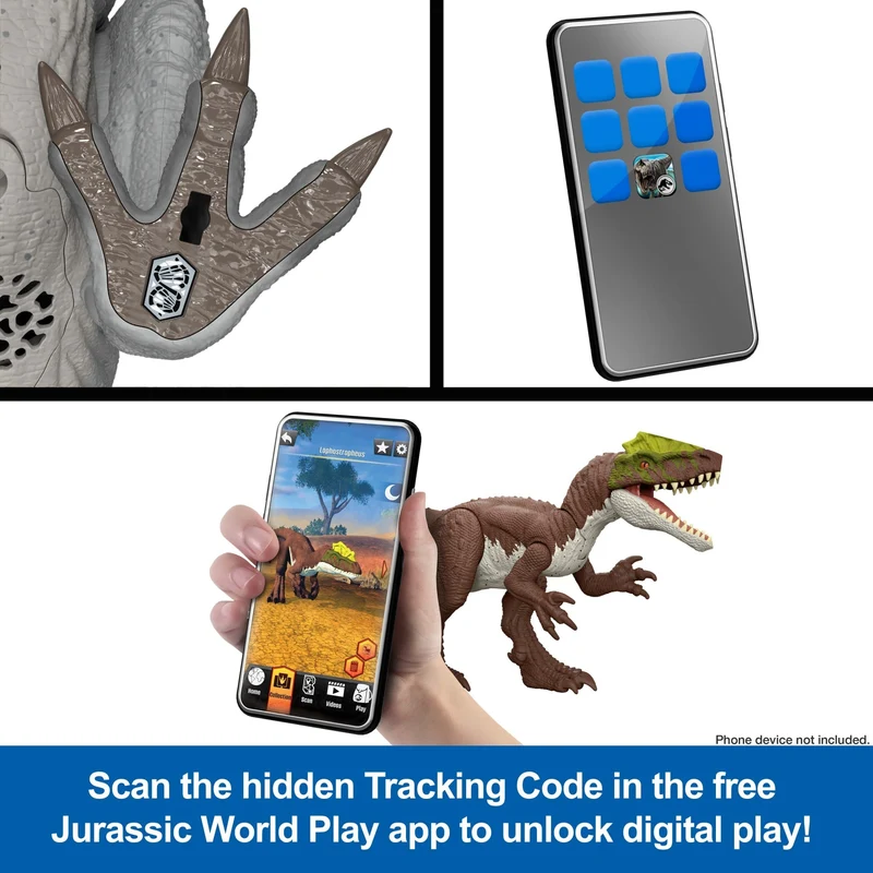 Single Jurassic World Strike Attack Dinosaur Toy with Species Specific Action