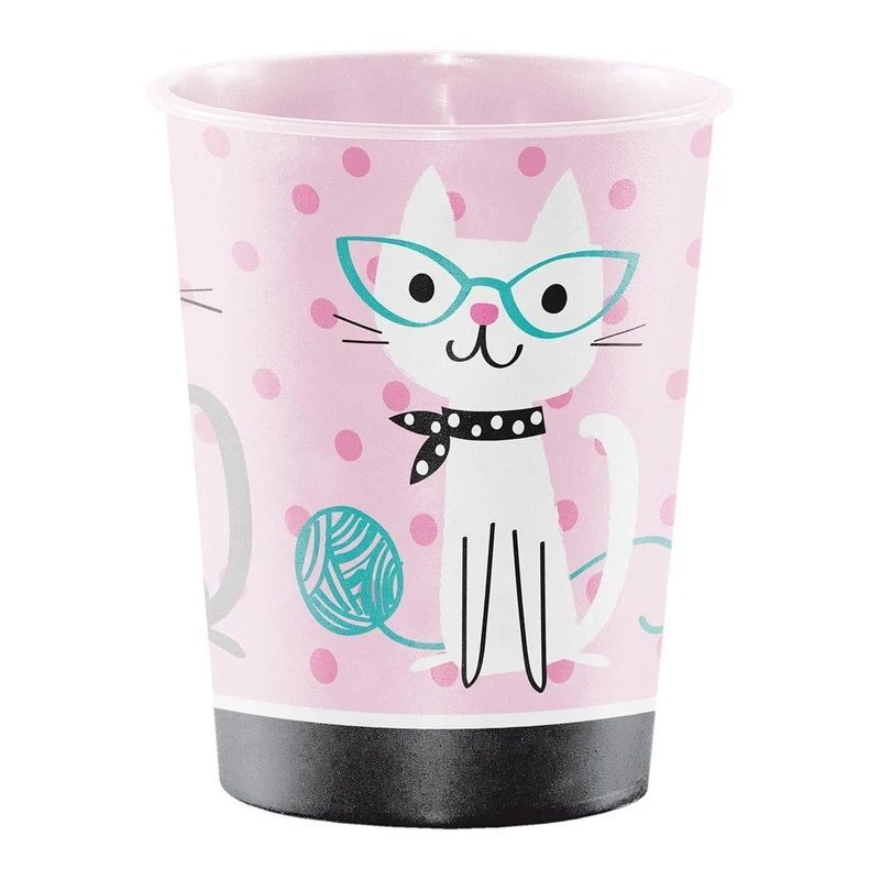 Purr-fect Party plastic favor cup