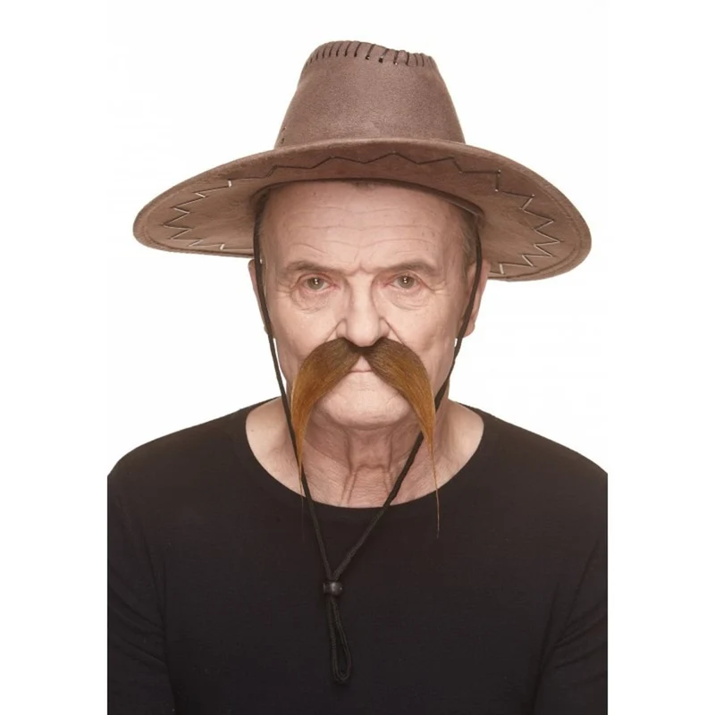 Brown Walrus Mustache, 1 Count