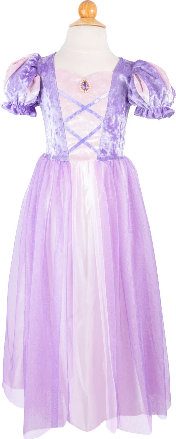 Velvety Soft Purple Rapunzel Style Princess Dress Size 5-6