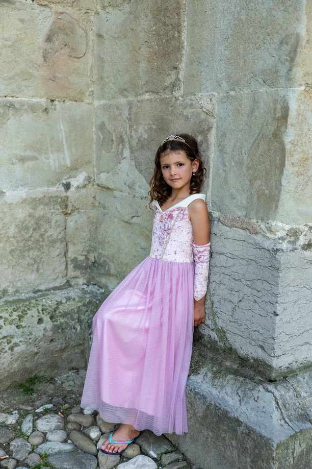 Great Pretenders Velvety Soft Sleeping Princess Gown with Arm Warmers 7-8