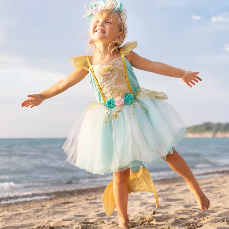 Great Pretenders Mermalicious Mermaid Dress and Tail Costume Set 3-4