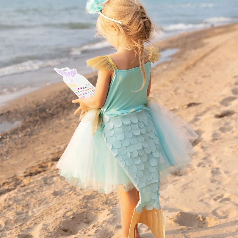Great Pretenders Mermalicious Mermaid Dress and Tail Costume Set 3-4
